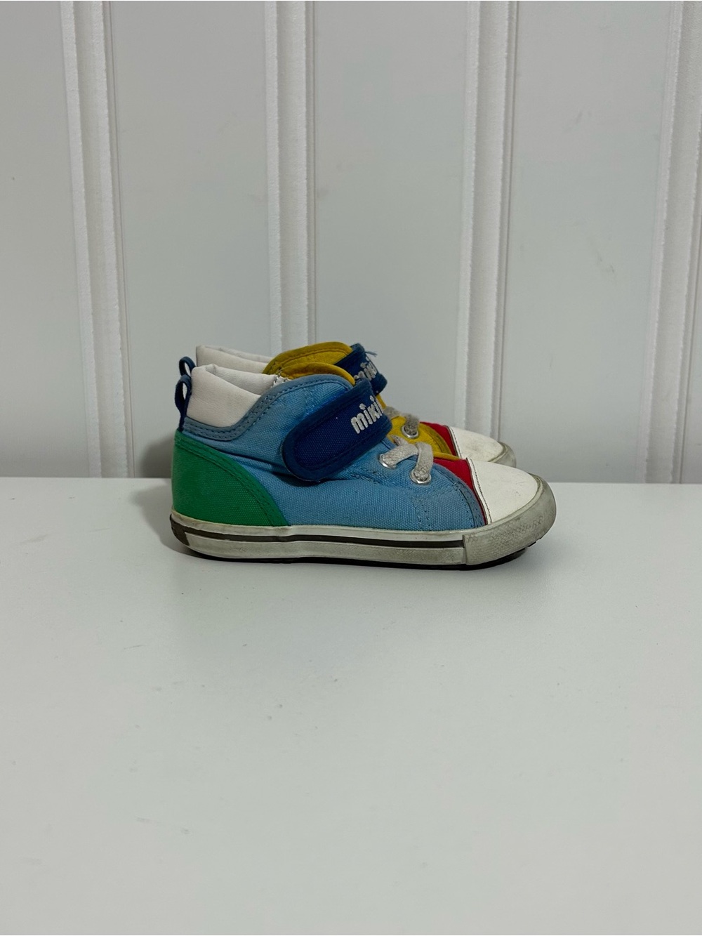 Miki house Kids Multi-Color High-Top Sneakers - Blue/Green/Yellow
